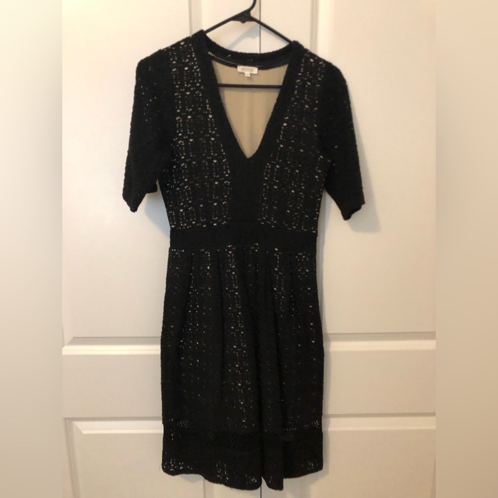Weston black dress with nude underlay size small good condition